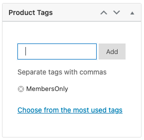 Product tagging in WooCommerce