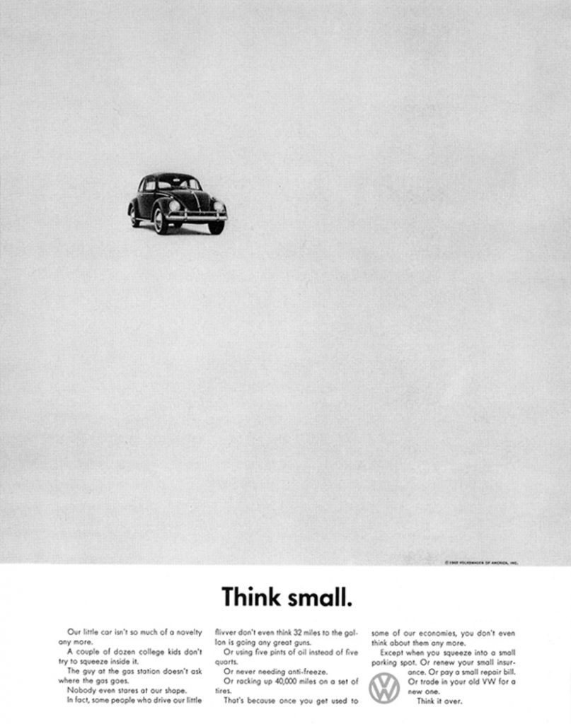 Volkswagen's Think Small ad