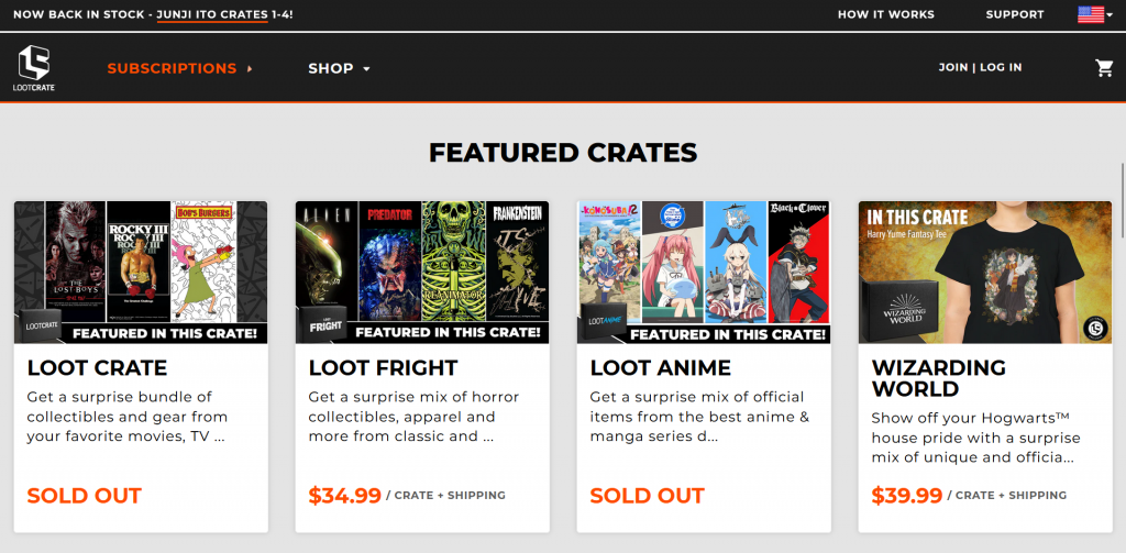 Loot Crate types