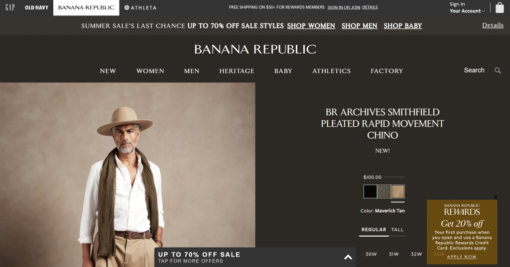 banana republic chinos