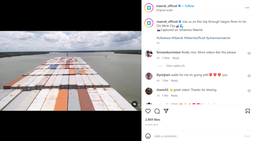 Maersk Instagram
