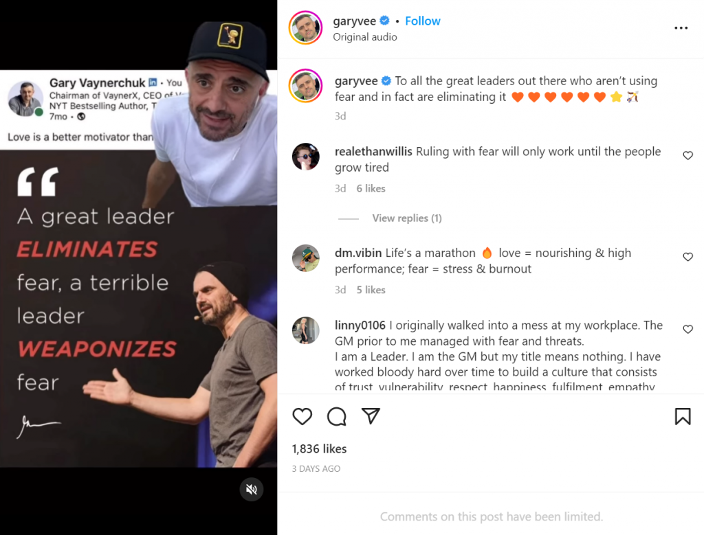 Gary Vee Instagram