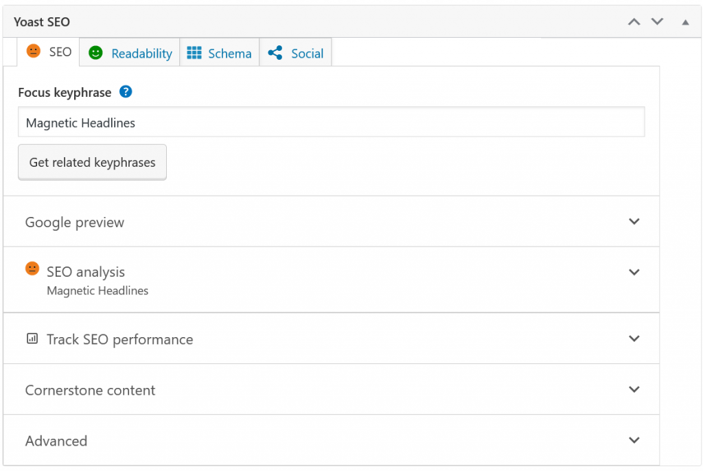 yoast interface