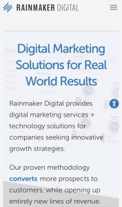 mobile rainmaker digital home page