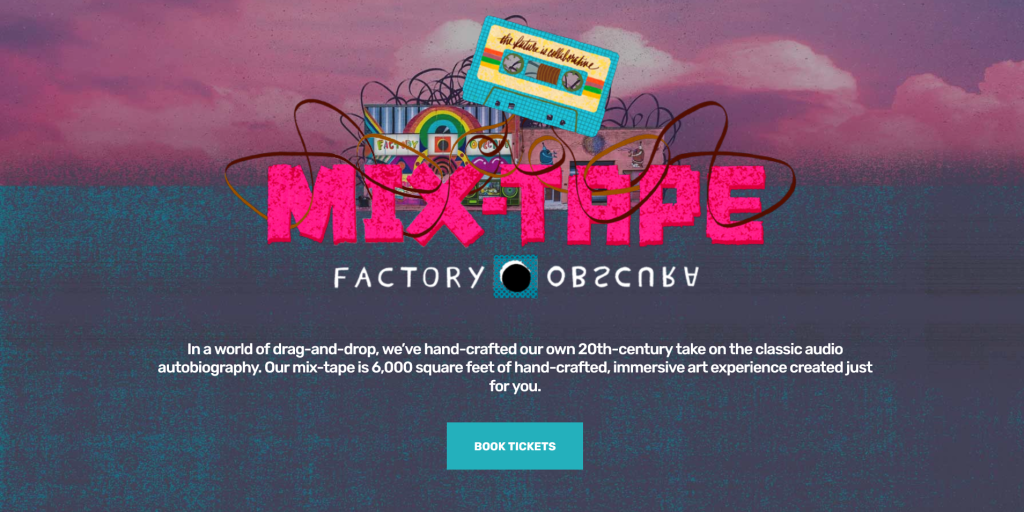 Factory Obscura landing page