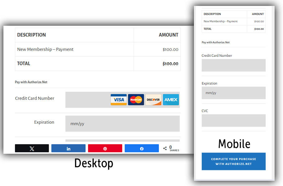 Single Page Checkout